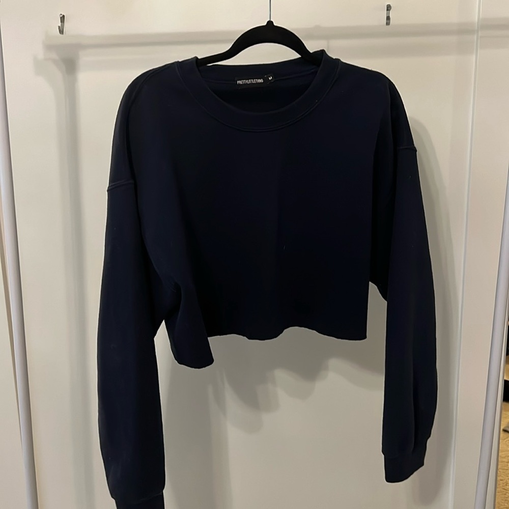 Pretty little thing cropped crewneck